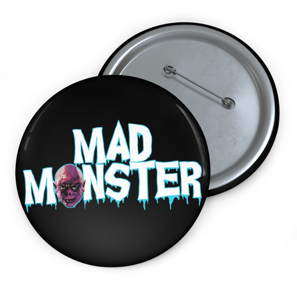 Mad Monster Blue Logo Button