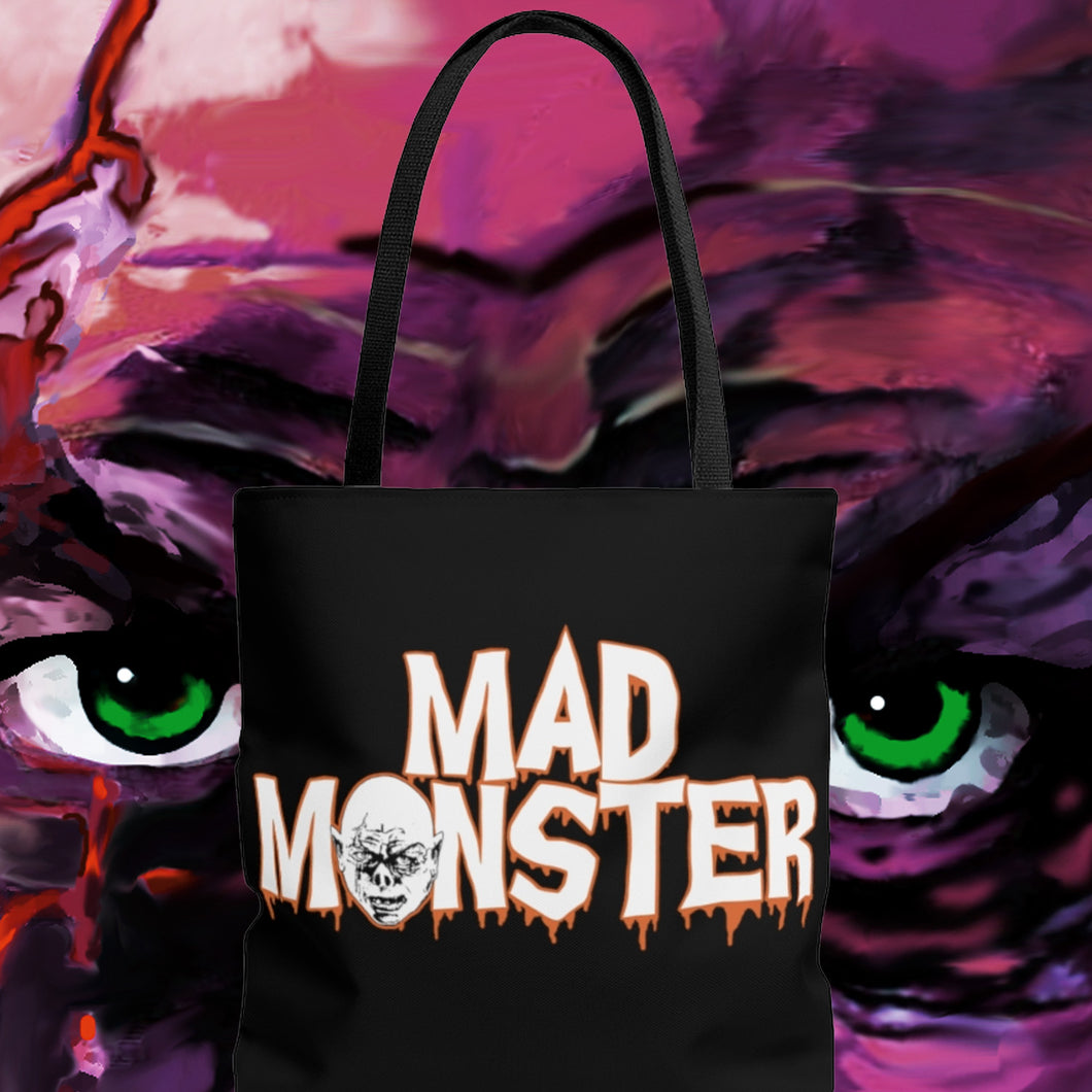 Mad Monster Orange Logo Tote Bag