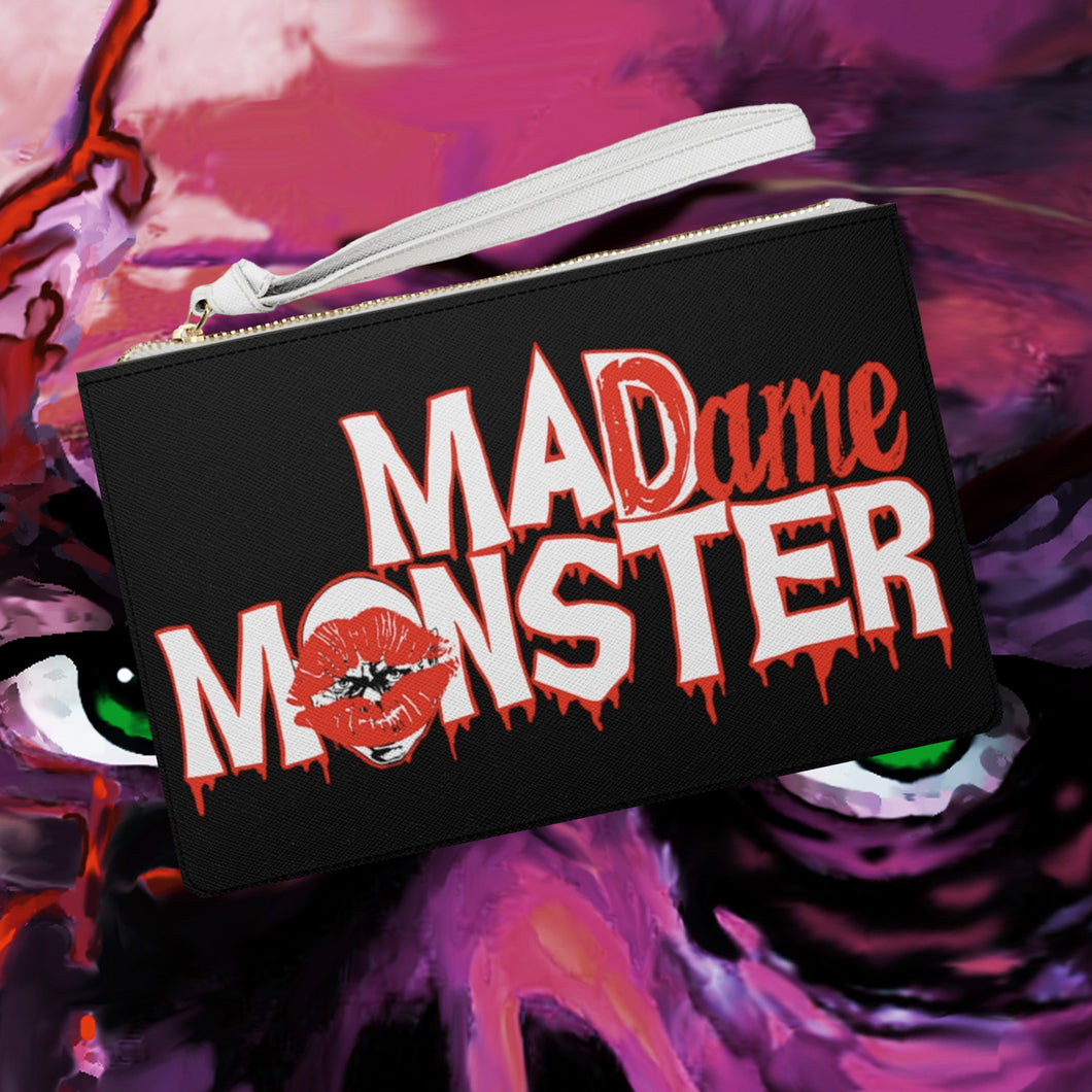 Madame Monster Red Kiss Clutch Bag